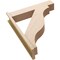 Ekena Millwork 7 1/2-in W x 34-in D x 40-in H Funston Block Rough Cedar Woodgrain TimberThane Outlooker, Primed Tan OUTUR075X34X40FST44RCPR - alternate 4